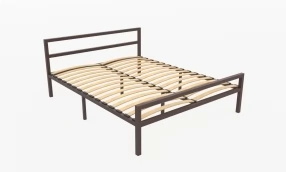 Кровать Наргиз Металл, 160х200, Коричневый муар, Коричневый муар, 1630